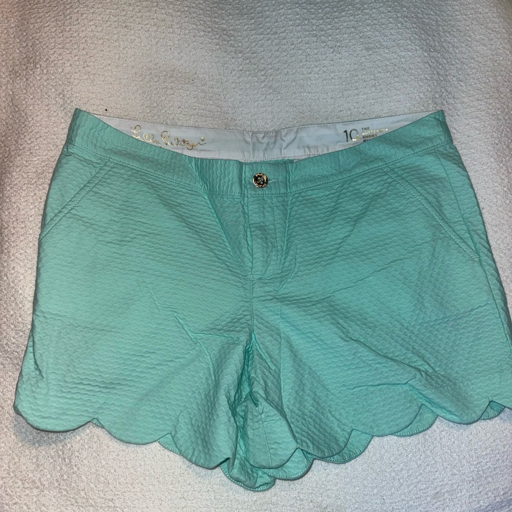 Lilly Pulitzer Women's Mint Scalloped Shorts